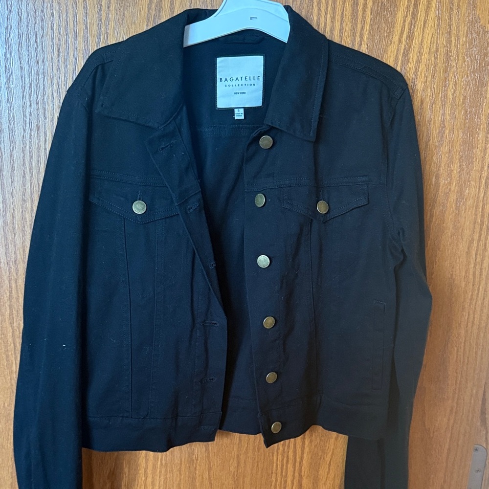 Bagatelle Women's Black Jean Jacket